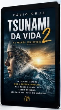 Capa oficial do e-book Tsunami da Vida 2: As Marés Invisíveis, em dispositivo de leitura